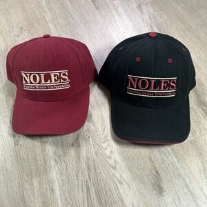 The Game Florida State Seminoles Snapback Hat Garnet Black Lot of‎ 2 Caps